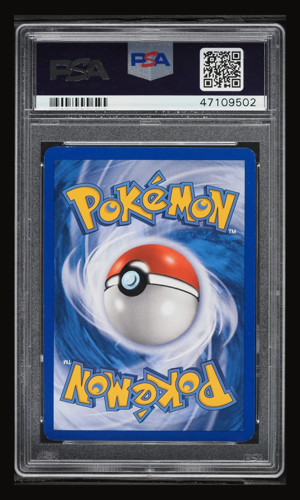 2008 Pokemon Diamond & Pearl Great Encounters Holo Palkia LV.X #106 PSA 10 GEM, back of the graded slab