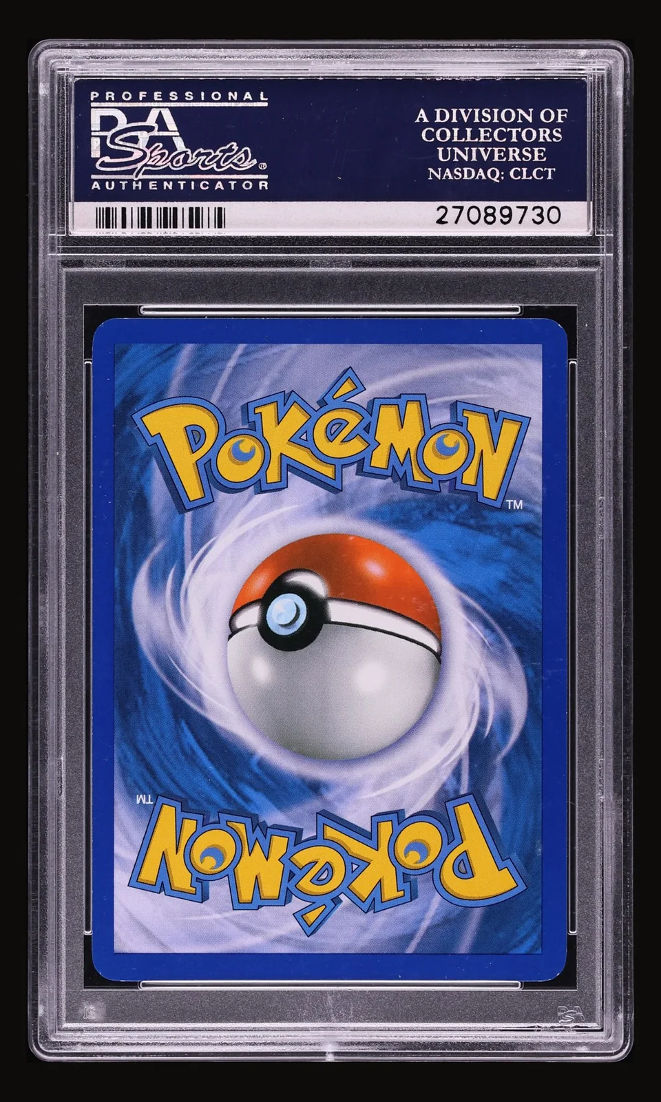 2011 Pokemon Call Of Legends Holo Suicune #SL11 PSA 10 GEM MINT, back of the graded slab