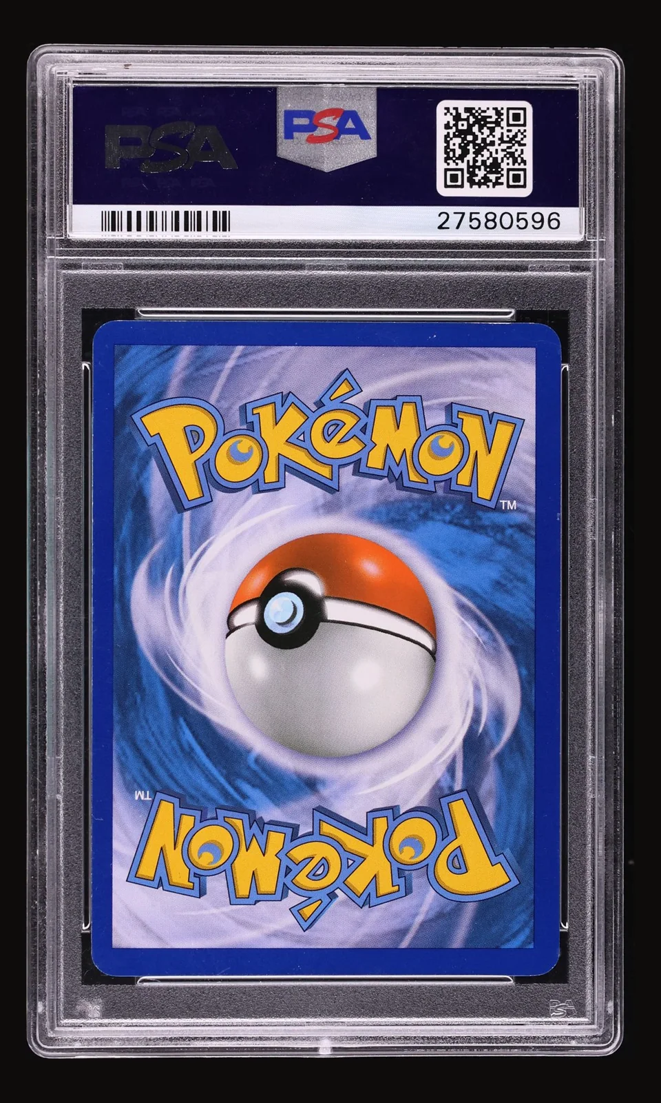 2012 Pokemon Black & White Dark Explorers Full Art Darkrai EX #107 PSA 10 GEM MINT, back of the graded slab