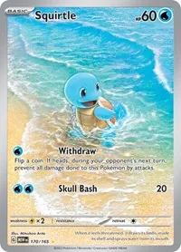 Squirtle - 170/165, Illustration Rare — Scarlet & Violet 151
