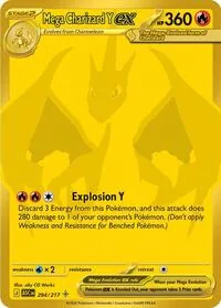 Mega Charizard Y ex - 294/217, Mega Hyper Rare — Ascended Heroes