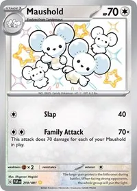 Maushold - 210/091, Shiny Rare — Paldean Fates