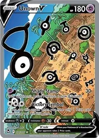 Unown V (Alternate Full Art), Ultra Rare — Silver Tempest