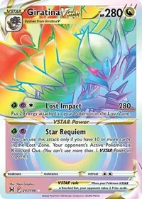 Giratina VSTAR (201) (Secret), Secret Rare — Lost Origin