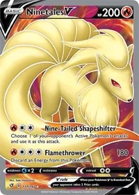 Ninetales V (Full Art), Ultra Rare — Rebel Clash