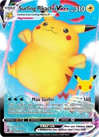 Surfing Pikachu VMAX, Ultra Rare — Celebrations