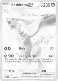 Reshiram ex - 173/086, Black White Rare — White Flare