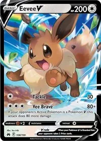Eevee V, Ultra Rare — Crown Zenith