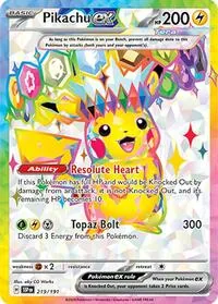 Pikachu ex - 219/191, Ultra Rare — Surging Sparks