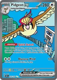 Pidgeot ex - 225/197, Special Illustration Rare — Obsidian Flames