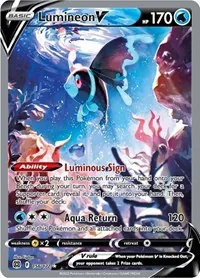 Lumineon V (Alternate Full Art), Ultra Rare — Brilliant Stars