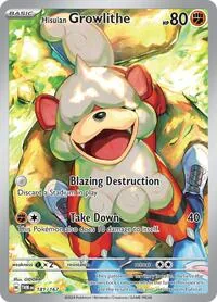 Hisuian Growlithe - 181/167, Illustration Rare — Twilight Masquerade
