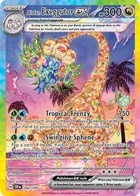 Alolan Exeggutor ex - 242/191, Special Illustration Rare — Surging Sparks