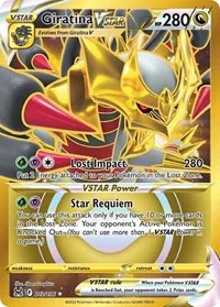 Giratina VSTAR (212) (Secret), Secret Rare — Lost Origin