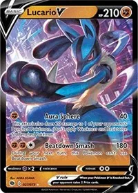 Lucario V, Ultra Rare — Champion's Path
