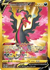 Galarian Moltres V (Secret), Secret Rare — Brilliant Stars