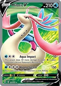Milotic V (Full Art), Ultra Rare — Rebel Clash