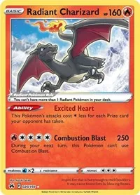 Radiant Charizard, Radiant Rare — Crown Zenith