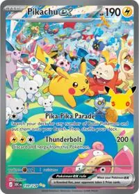 Pikachu ex - 149/128, Special Illustration Rare — 30th Celebration