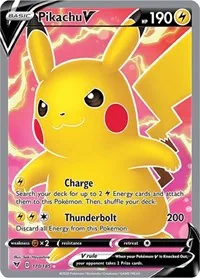 Pikachu V (Full Art), Ultra Rare — Vivid Voltage