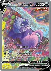 Galarian Slowking V (Alternate Full Art), Ultra Rare — Chilling Reign