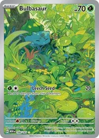 Bulbasaur - 166/165, Illustration Rare — Scarlet & Violet 151