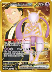 Team Rocket's Mewtwo ex - 240/182, Hyper Rare — Destined Rivals