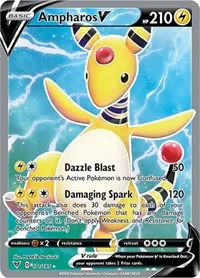 Ampharos V (Full Art), Ultra Rare — Vivid Voltage