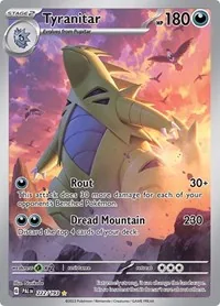 Tyranitar - 222/193, Illustration Rare — Paldea Evolved
