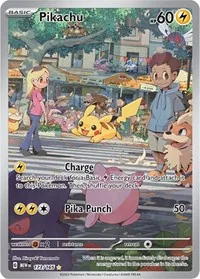 Pikachu - 173/165, Illustration Rare — Scarlet & Violet 151